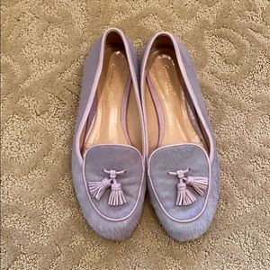 Gianvito Rossi Flat Purple Loafers Size 7